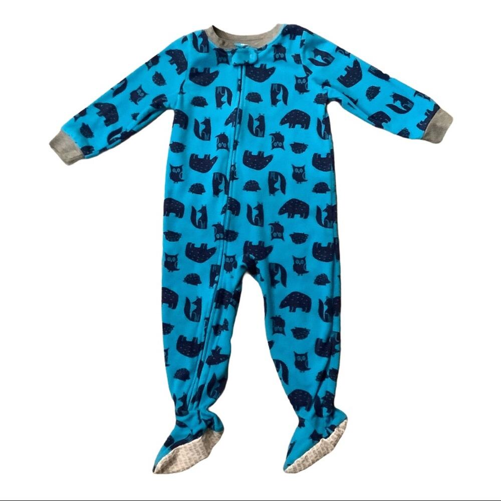 Carter’s Forest Animal Fleece Footie PJs